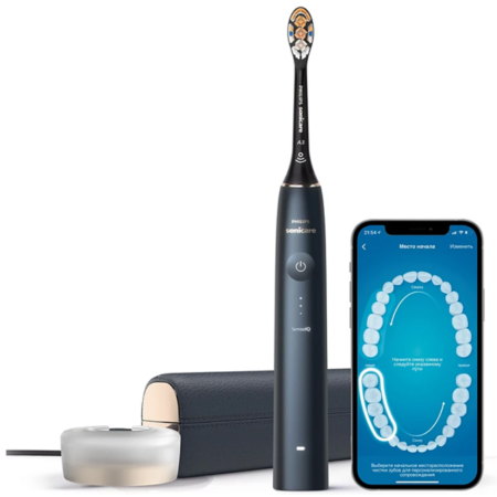 Электрическая зубная щетка Philips Sonicare 9900 Prestige HX9992/12 темно-синий