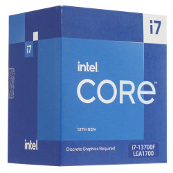 Процессор Intel Core i7-13700F BOX с кулером (BX8071513700FSRMBB) серый