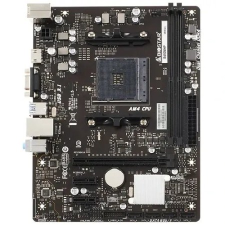 Материнская плата BIOSTAR B450MHP черный