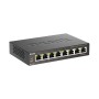 Коммутатор D-Link DGS-1008P/F3A черный