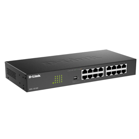 Коммутатор D-Link DGS-1016D/J1A черный