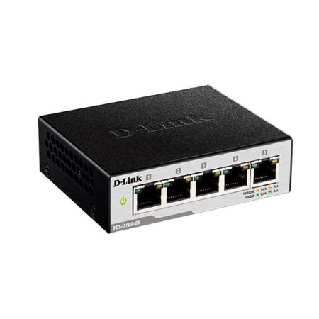 Коммутатор D-Link DGS-1100-05V2/A1A черный