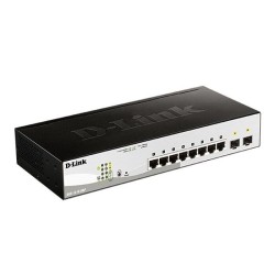 Коммутатор D-Link DGS-1210-08P/G3A черный