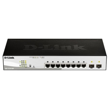 Коммутатор D-Link DGS-1210-08P/G3A черный