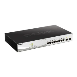 Коммутатор D-Link DGS-1210-10MP/FL2A черный