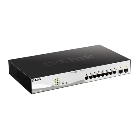 Коммутатор D-Link DGS-1210-10MP/FL2A черный