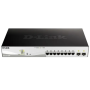 Коммутатор D-Link DGS-1210-10MP/FL2A черный