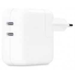 Сетевое зарядное устройство Apple 35W Dual USB-C Port Power Adapter (MW2K3ZM/A) белый