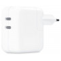 Сетевое зарядное устройство Apple 35W Dual USB-C Port Power Adapter (MW2K3ZM/A) белый