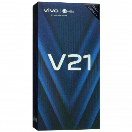 Смартфон Vivo V21 (V2066) (NFC) 8 ГБ/128 ГБ голубой (Sunset Dazzle)
