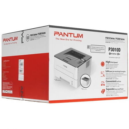Принтер лазерный Pantum P3010D белый