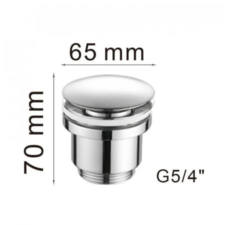 Донный клапан Haiba HB64-7 черный