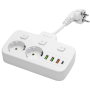 Удлинитель Defender R240 (99295) белый 0.2 м