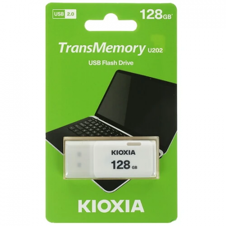 128 ГБ USB Флеш-накопитель KIOXIA Hayabusa U202 WHITE - RETAIL (LU202W128GG4) белый