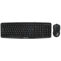 Клавиатура + мышь проводная Canyon SET-1 (CNE-CSET1-RU) черный