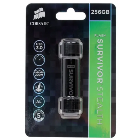 256 ГБ USB Флеш-накопитель Corsair Survivor Stealth (CMFSS3B-256GB) черный