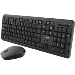 Клавиатура + мышь беспроводная CANYON SET-W20 EN (CNS-HSETW02-HU) черный