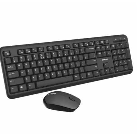 Клавиатура + мышь беспроводная CANYON SET-W20 EN (CNS-HSETW02-HU) черный Клавиатура + мышь беспроводная CANYON SET-W20 EN (CNS-HSETW02-HU) черный