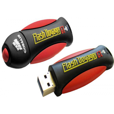 128 ГБ USB Флеш-накопитель Corsair Voyager GT (CMFVYGT3C-128GB) черный-красный
