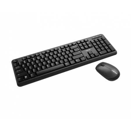 Клавиатура + мышь беспроводная CANYON SET-W20 EN/RU (CNS-HSETW02-RU) черный