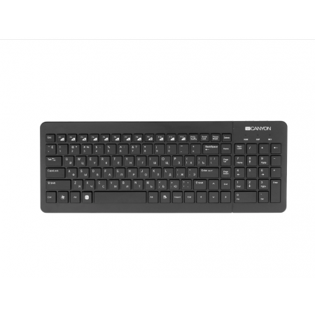 Клавиатура + мышь беспроводная CANYON SET-W3 EN/RU (CNS-HSETW3-RU) черный Клавиатура + мышь беспроводная CANYON SET-W3 EN/RU (CNS-HSETW3-RU) черный