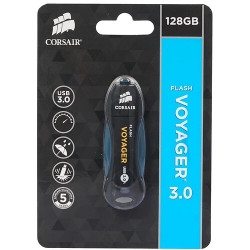 128 ГБ USB Флеш-накопитель Corsair Flash Voyager (CMFVY3A-128GB) черный-синий