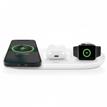 Беспроводное зарядное устройство Ttec SmartCharger Air+ iPhone+Apple Watch+AirPods 2KS21 белый
