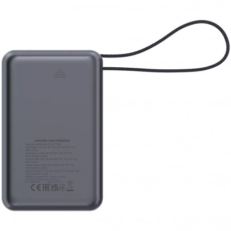 Портативный аккумулятор CANYON CNS-CPB600DG серый