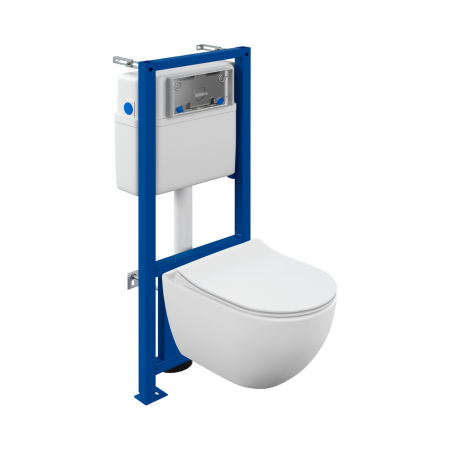 Инсталляция для унитаза Cersanit BRASKO SMART CO DPL EO slim (64916) синий