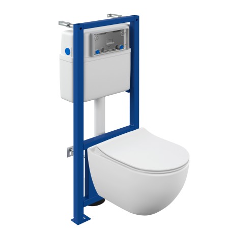 Инсталляция для унитаза Cersanit BRASKO SMART CO DPL EO slim (64916) синий