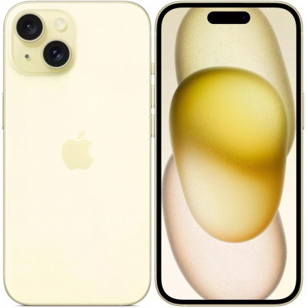 Смартфон Apple iPhone 15 A3090 (MTP83HX/A) (NFC) 6 ГБ/256 ГБ желтый (Yellow)