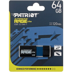 64 ГБ USB Флеш-накопитель Patriot Rage Lite (PEF64GRLB32U) черный