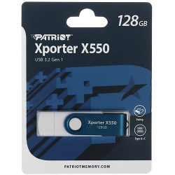 128 ГБ USB Флеш-накопитель Patriot Xporter X550 (PS128GX550AAD) синий