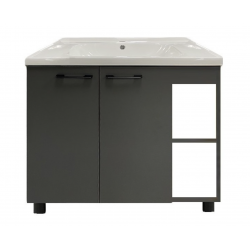 Тумба под раковину Neo У 80 (БЕЗ РАКОВИНЫ) (NEU8002DFRGraf) графит