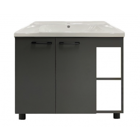 Тумба под раковину Neo У 80 (БЕЗ РАКОВИНЫ) (NEU8002DFRGraf) графит
