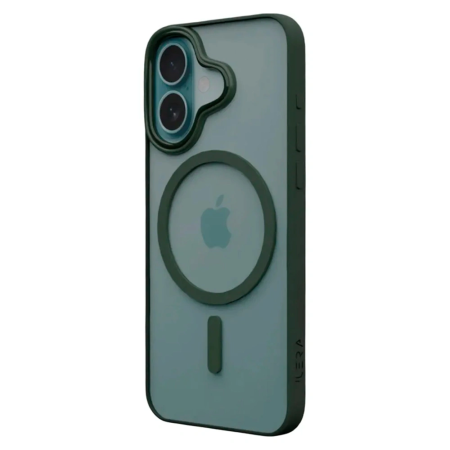 Чехол iLera для iPhone 16 ILGCACLCADG16 темно-зеленый