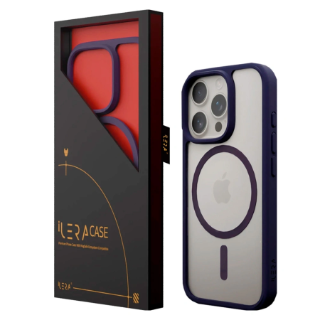 Чехол iLera для iPhone 16 Pro Max ILGCACLCALI16PRMX фиолетовый