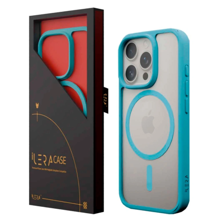 Чехол iLera для iPhone 16 Pro Max ILGCACLCASB16PRMX голубой