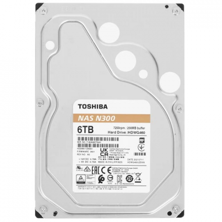 6 ТБ Жесткий диск Toshiba N300 (HDWG460UZSVA) серый