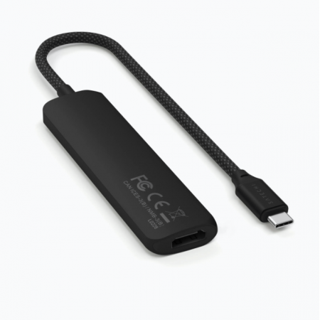 Адаптер SATECHI 4-in-1 USB-C Slim Multiport Adapter 4K черный Адаптер SATECHI 4-in-1 USB-C Slim Multiport Adapter 4K черный
