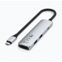 Адаптер SATECHI 4-in-1 USB-C Slim Multiport Adapter 4K серый Адаптер SATECHI 4-in-1 USB-C Slim Multiport Adapter 4K серый