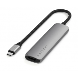Адаптер SATECHI 4-in-1 USB-C Slim Multiport Adapter 4K темно-серый
