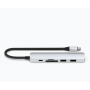 Адаптер SATECHI 6-in-1 USB-C Slim Multiport Adapter серый Адаптер SATECHI 6-in-1 USB-C Slim Multiport Adapter серый