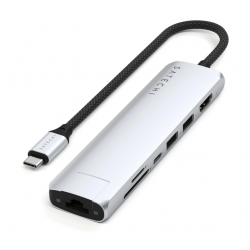 Адаптер SATECHI 7-in-1 USB-C Slim Multiport Adapter with Ethernet серый