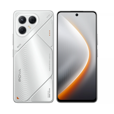 Мобильный телефон TECNO POVA 7 5G 256 Гб (LJ7) серебристый