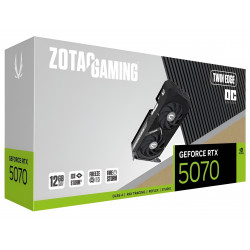Видеокарта Zotac GeForce RTX 5070 GAMING Twin Edge OC (ZT-B50700H-10P) 12 Гб темно-серый