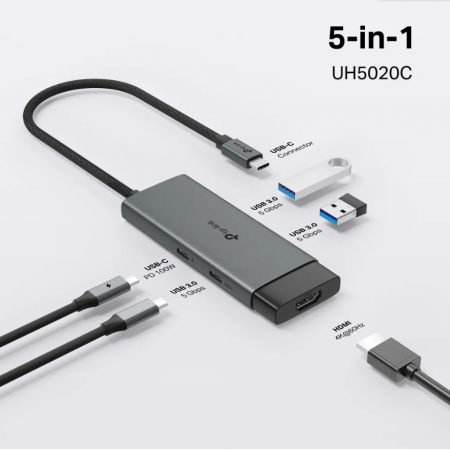 USB-разветвитель TP-Link UH5020C серый USB-разветвитель TP-Link UH5020C серый