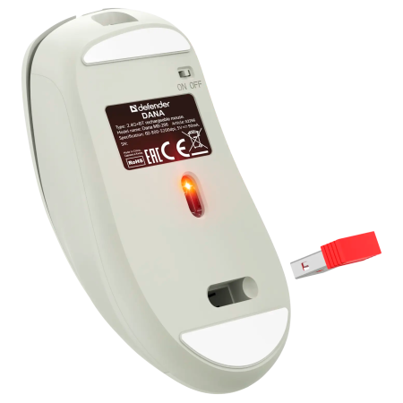 Мышь беспроводная Defender Dana MB-266 (52266) серый