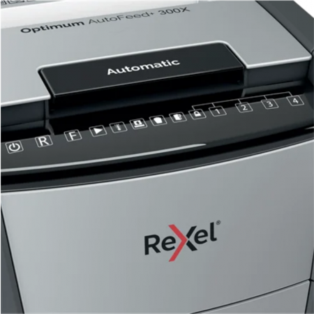 Шредер Rexel Optimum AutoFeed+ 300X черный
