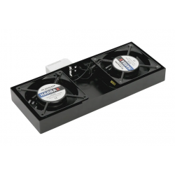 Вентилятор шкафной Pixietech PXT-10-SHELF-2FAN черный